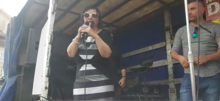 Rosanna Spatari al "No paura day" di ieri a Torino Rosanna Spatari al "No paura day" di ieri a Torino