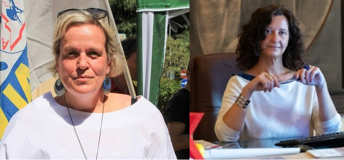 Le leghiste Paola Reguzzoni (a sinistra) e Manuela Maffioli Le leghiste Paola Reguzzoni (a sinistra) e Manuela Maffioli