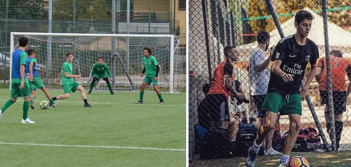 L'F.C. Brenno a sinistra e, a destra, Christian Pallaro L'F.C. Brenno a sinistra e, a destra, Christian Pallaro