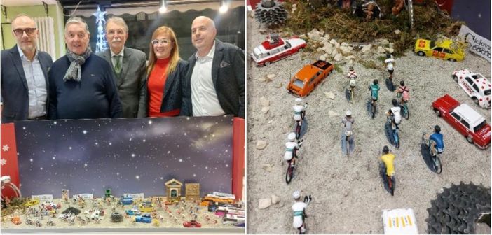 Binda, Ganna, Coppi, Moser e Saronni pedalano assieme a Varese: 90 miniature nel presepe del ciclismo Binda, Ganna, Coppi, Moser e Saronni pedalano assieme a Varese: 90 miniature nel presepe del ciclismo