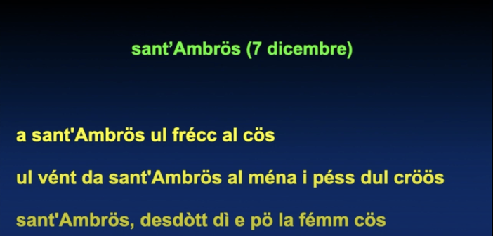 VIDEO - La Famiglia Bosina racconta... dicembre in dialetto