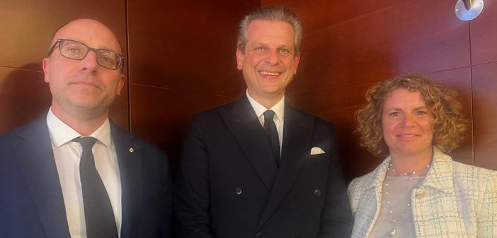 Da sinistra, Andrea Bonfanti, Giuseppe Tronconi e Patrizia Pastorelli