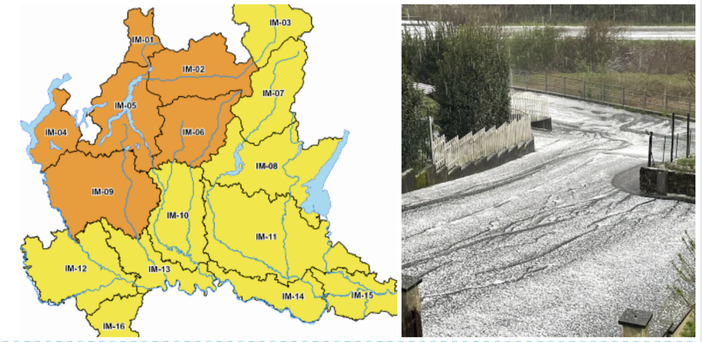 Maltempo, sul Varesotto allerta arancione fino a mezzanotte. La Protezione civile: «Rischio grandine»