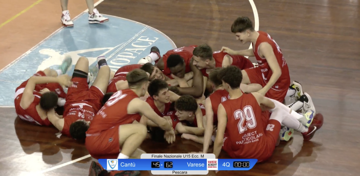 La Varese Academy Pallacanestro è campione d'Italia under 15