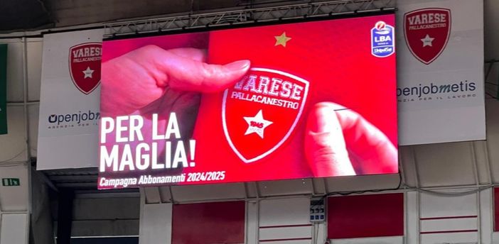 "Per la maglia", la campagna abbonamenti 2024/2025 lanciata da Pallacanestro Varese "Per la maglia", la campagna abbonamenti 2024/2025 lanciata da Pallacanestro Varese