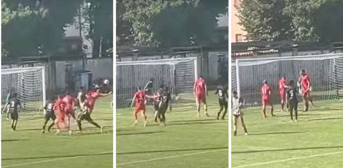 Il tocco in area, la palla in rete e l'esultanza di Romero per il gol decisivo
