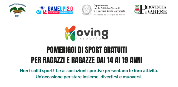 Quattro nuovi appuntamenti con Insubria M.o.v.i.n.g. Quattro nuovi appuntamenti con Insubria M.o.v.i.n.g.