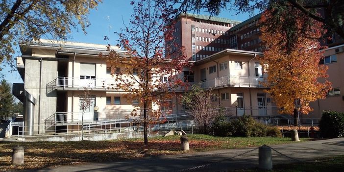 La palazzina delle Malattie infettive all'ospedale di Busto