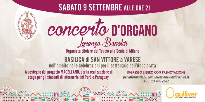 Musica solidale: il Centro Gulliver organizza un concerto d’organo nel settenario dell’Addolorata