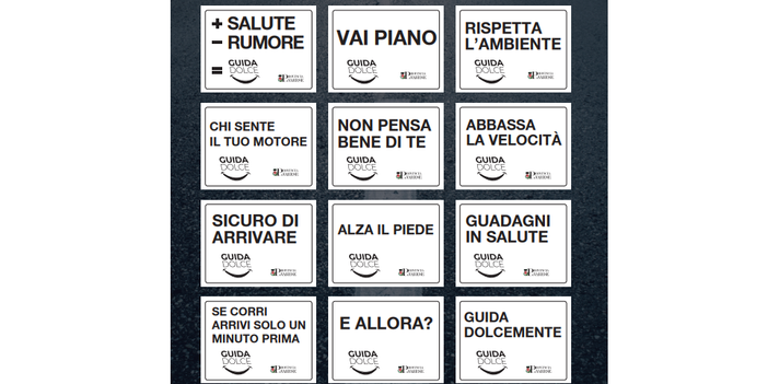 Guida “dolcemente”: una campagna provinciale contro rumore e velocità Guida “dolcemente”: una campagna provinciale contro rumore e velocità