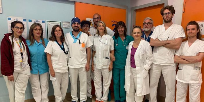 Il team del pronto soccorso dell'ospedale di Varese