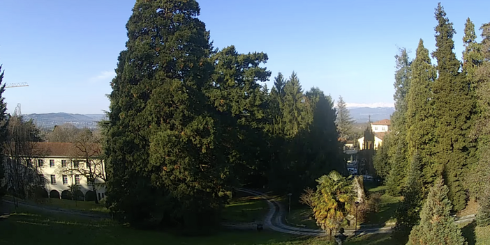 Il cielo oggi a Varese (foto webcam Centro Geofisico Prealpino)