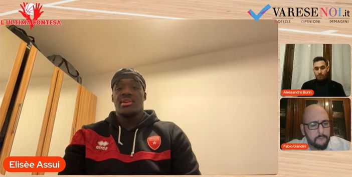 Elisèe Assui, ospite ieri sera a L'Ultima Contesa