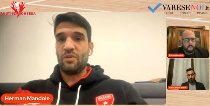 Herman Mandole, coach della Openjobmetis Varese, ospite ieri sera a L'Ultima Contesa Herman Mandole, coach della Openjobmetis Varese, ospite ieri sera a L'Ultima Contesa
