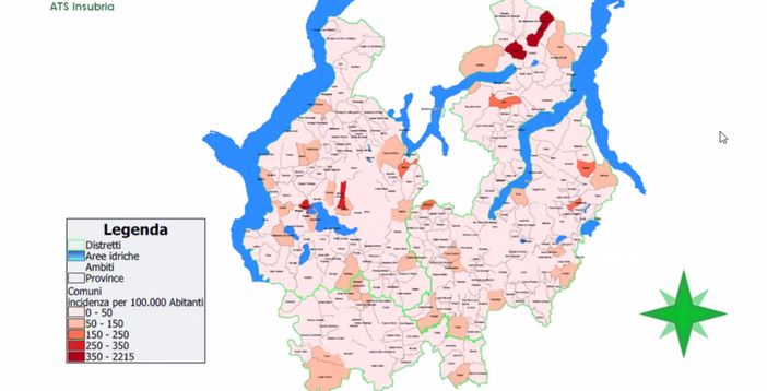 Sempre più "bianchi": la mappa dell'incidenza dei nuovi positivi nel territorio di Ats Insubria Sempre più "bianchi": la mappa dell'incidenza dei nuovi positivi nel territorio di Ats Insubria