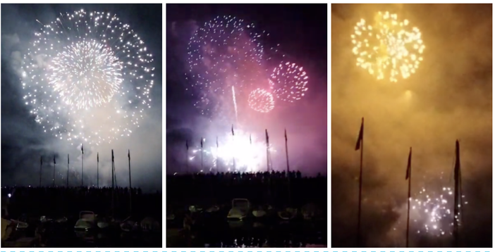 VIDEO. Ferragosto Lavenese, la magia dei "fuochi" incanta il lago Maggiore