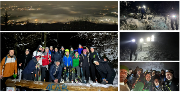 La "compagnia delle ciaspole" che la scorsa notte ha raggiunto il Forte di Orino in uno scenario innevato e magico La "compagnia delle ciaspole" che la scorsa notte ha raggiunto il Forte di Orino in uno scenario innevato e magico