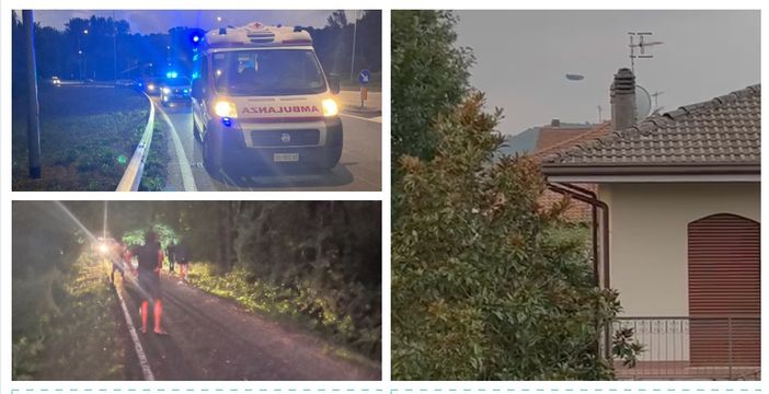 Un uomo in parapendio precipita nella zona dei Ronchi (foto a destra) e i soccorritori mentre setacciano la vegetazione a fianco della ciclabile