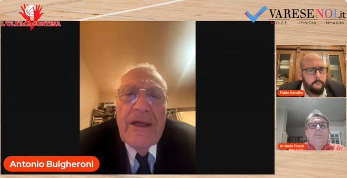 Toto Bulgheroni, presidente della Pallacanestro Varese, ospite ieri sera de L'Ultima Contesa