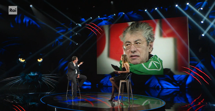 Salvini a Belve (immagini Rai)