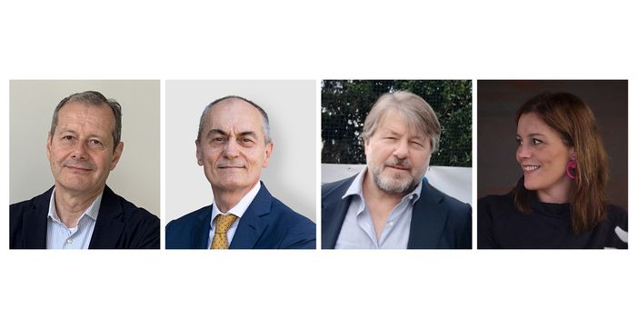 Da sinistra, Stefano Costi, Gianluca Onori, GiovanPaolo Lucifero e Paola Brugo Magistri