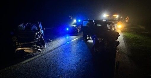 Le auto dopo l'incidente (foto LuinoNotizie.it)