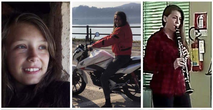 Da sinistra: Mariagrazia Brovelli in due immagini del proprio profilo Facebook. A destra: la 21enne nella foto pubblicata per ricordarla dal Gruppo Musicale Angerese S. Cecilia