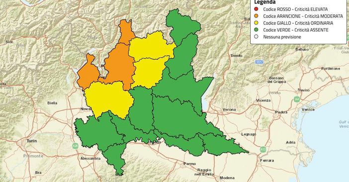 Rischio idrogeologico: allerta arancione per laghi e Prealpi, gialla nel resto della provincia di Varese