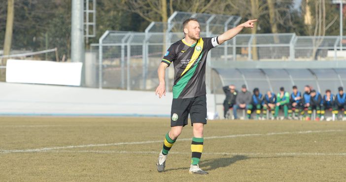 Matteo Bruzzone, 31 anni, reduce da tre stagioni al Sangiuliano dove è stato anche capitano (foto tratta dal profilo ufficiale del Sangiuliano City)
