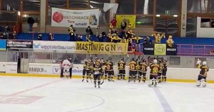 Festa finale con i 25 tifosi giunti a Bressanone