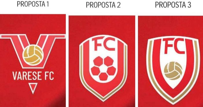 I tre nuovi loghi proposti dalla società ai tifosi