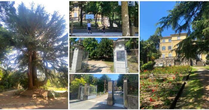 Un collage dei tratti distintivi di Villa Augusta