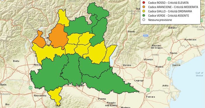 Vento forte: allerta arancione per il rischio incendi tra laghi e Prealpi e gialla nel resto della provincia Vento forte: allerta arancione per il rischio incendi tra laghi e Prealpi e gialla nel resto della provincia