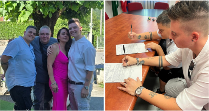 Jessica e Giada con le rispettive testimoni si sono dette "sì" a Montegrino Valtravaglia Jessica e Giada con le rispettive testimoni si sono dette "sì" a Montegrino Valtravaglia