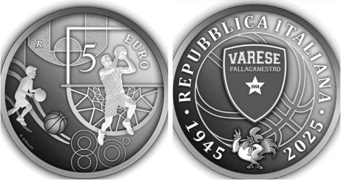 L'omaggio più prezioso: una moneta della Zecca per gli 80 anni della Pallacanestro Varese L'omaggio più prezioso: una moneta della Zecca per gli 80 anni della Pallacanestro Varese