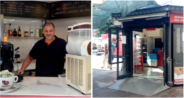 "Il Chioschetto" di piazza Repubblica appena inaugurato: dietro il bancone c'è Massimo Longo