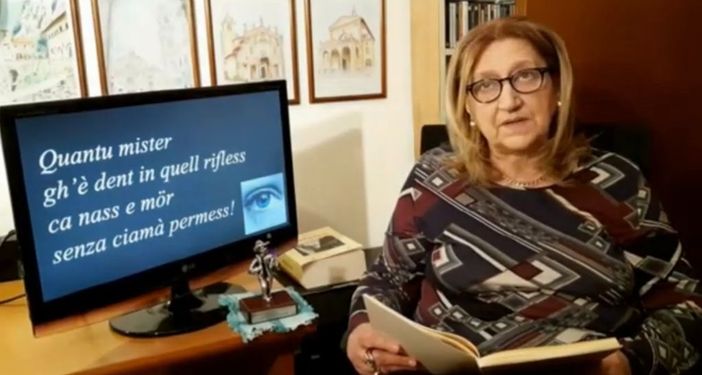 Lidia Munaretti interpreta per la Famiglia Bosina "Un gutin d'acqua saraa" di Paolo Rattazzi
