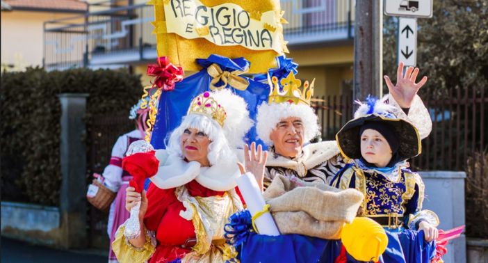 Re Gigio e la sua regina allo scorso Carnevale Ceresino (foto Omar Boccuto)