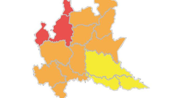 ULTIM'ORA. Allerta rossa per l'alto Varesotto: rischio idrogeologico elevato