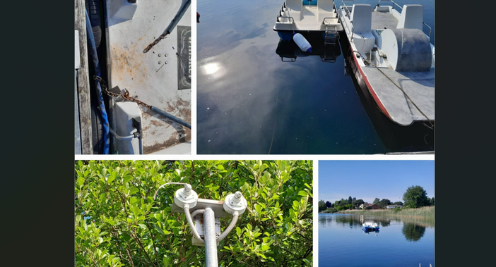 Vandalismi al pontile di Cadrezzate