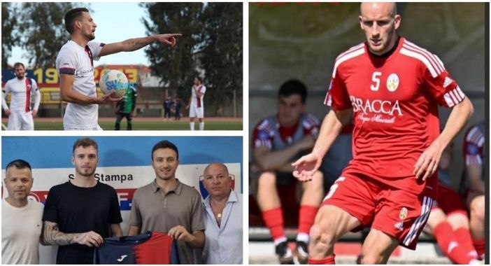 Il Varese accoglie dal Bra Paolo Ropolo (sopra a sinistra), 31 anni, e dal Villa Valle Giusto Priola, a destra, 34 anni, e saluta Niccolò Cottarelli, 26 anni e 7 gol nell'ultima stagione, presentato oggi dal Vado (qui sopra) Il Varese accoglie dal Bra Paolo Ropolo (sopra a sinistra), 31 anni, e dal Villa Valle Giusto Priola, a destra, 34 anni, e saluta Niccolò Cottarelli, 26 anni e 7 gol nell'ultima stagione, presentato oggi dal Vado (qui sopra)