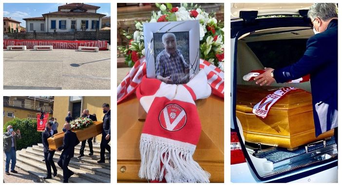 «Oggi un pezzetto di cielo è biancorosso. Ciao Cenda»