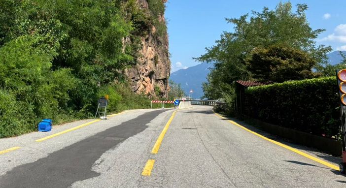 La Strada Statale 344 dir, interessata dai lavori a partire dal 9 settembre (foto Comune di Porto Ceresio)