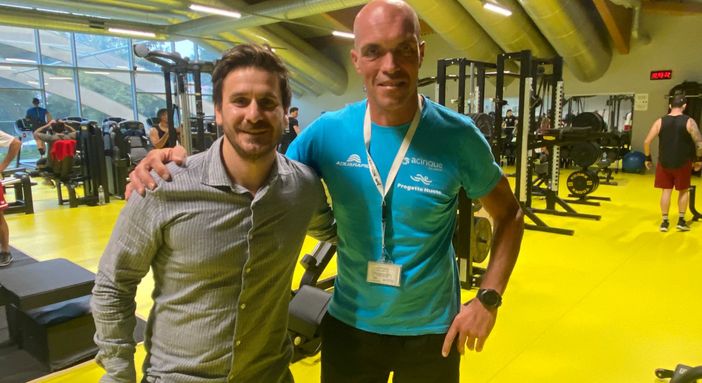 Matteo Poretti e Stefano Galante, responsabili dell'area acqua e fitness dell'Acinque Ice Arena