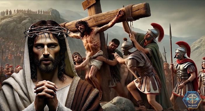 FOTO. Quando tradizione e nuove tecnologie si fondono: alla Casa don Guanella di Ispra presentata la Via Crucis realizzata con l'intelligenza artificiale