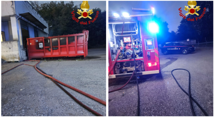 Varese, incendio ieri sera in largo Gajard a Bizzozero Varese, incendio ieri sera in largo Gajard a Bizzozero