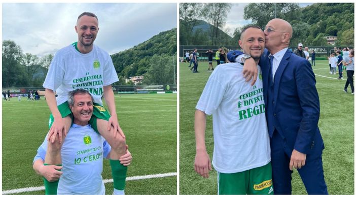 Donato Disabato al Paradiso con il papà Michele e con Beppe Sannino Donato Disabato al Paradiso con il papà Michele e con Beppe Sannino