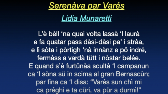 VIDEO - La Famiglia Bosina racconta... Varese in versi bosini: i canzùn par Varés