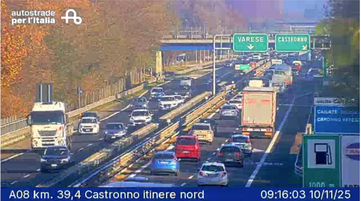 Le immagini della webcam di Autostrade per l'Italia Le immagini della webcam di Autostrade per l'Italia