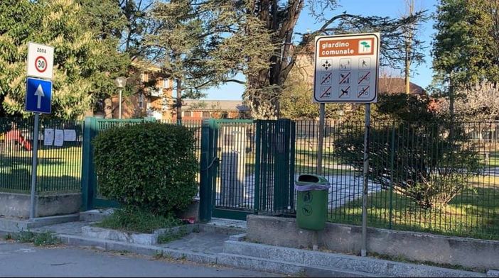 L'ingresso del Parco Aldo Moro di Besnate